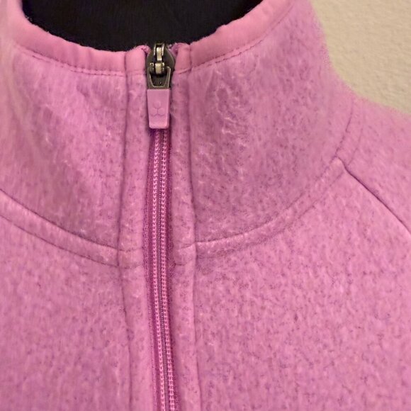 Tek Gear Essential Gear Size S Purple Cozy Fleece 1/4 Zip front Pullover Top - Picture 2 of 4